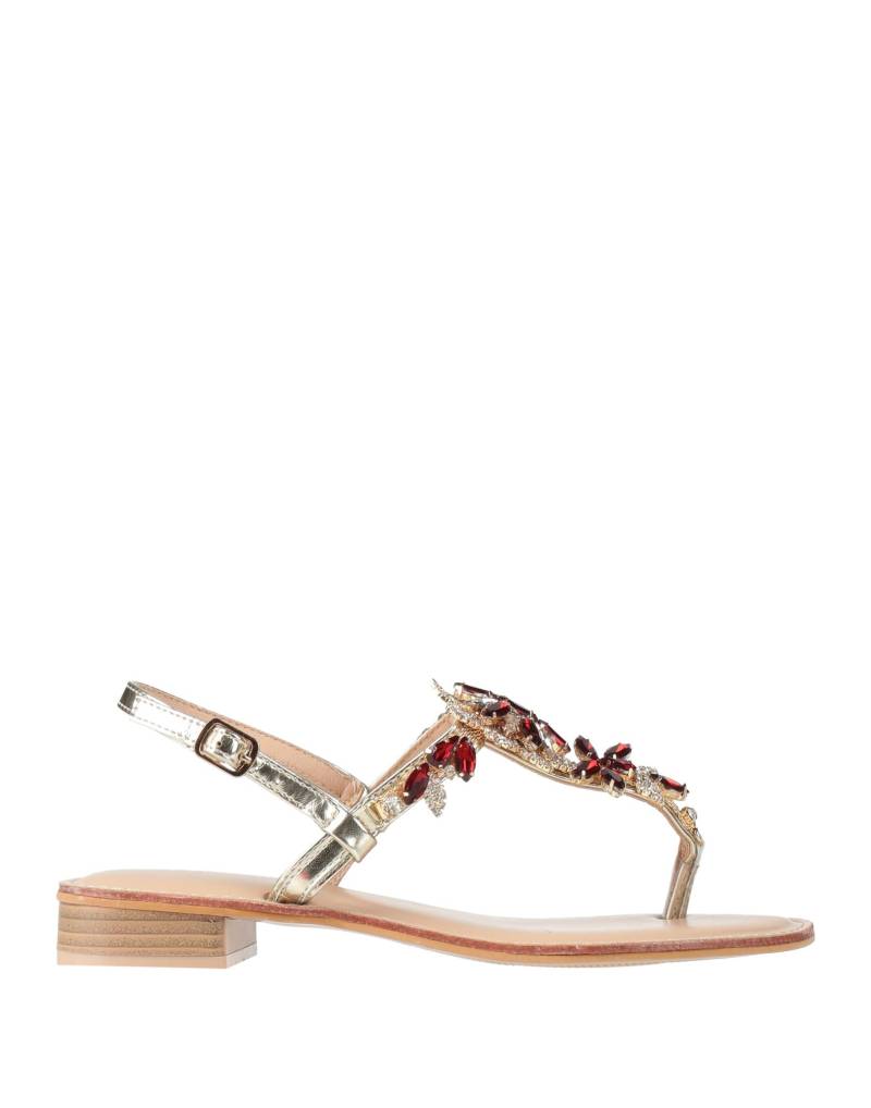 GAI MATTIOLO Zehentrenner Damen Gold von GAI MATTIOLO