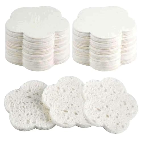 50 Stück Komprimierte Gesichtsschwämme,Weicher Zellulose Gesichtsschwamm,Abschminken Schwamm,Clean Girl Sachen, Form der Pflaumenblüte, für Gesichtsreinigung Make-up Entfernung Porenpeeling (Weiß) 50 Stück Komprimierte Gesichtsschwämme,Weicher Zellulose Gesichtsschwamm,Abschminken Schwamm,Clean Girl Sachen, Form der Pflaumenblüte, für Gesichtsreinigung Make-up Entfernung Porenpeeling (Weiß) von GAIALYST