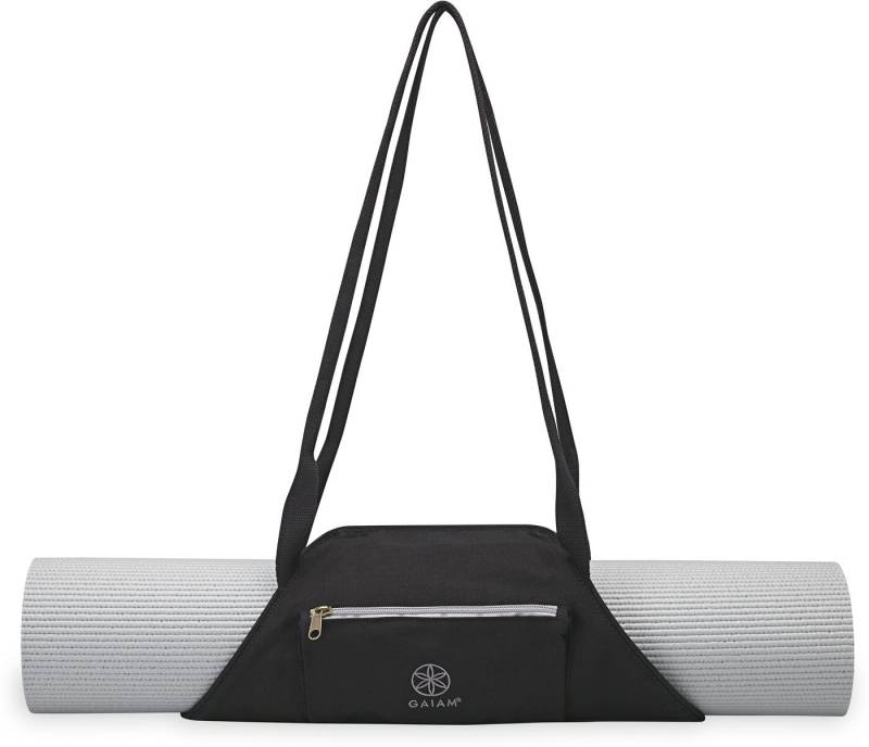 GAIAM Sporttasche GAIAM ON-THE-GO YOGA MAT CARRIER GRANITE STORM - YOGA TASCHE SCHWARZ von GAIAM