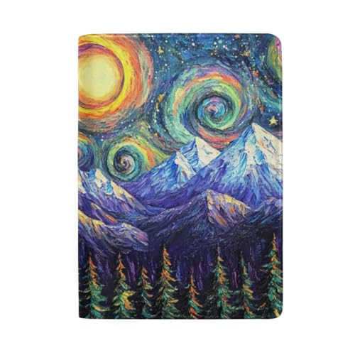 Bunte Reisepasshülle für Herren, Buntes Malmuster-3 von GAIREG