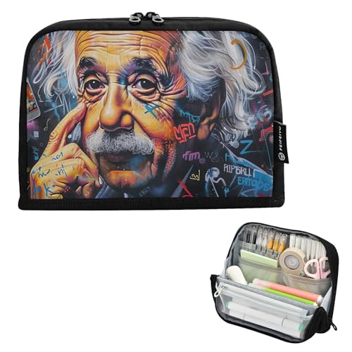 GAIREG Albert Einstein Bedrucktes Stehendes Federmäppchen mit Magnetverschluss für Schreibwaren und Reisezubehör GAIREG Albert Einstein Bedrucktes Stehendes Federmäppchen mit Magnetverschluss für Schreibwaren und Reisezubehör von GAIREG