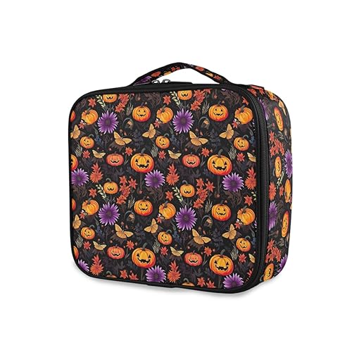 GAIREG Christm Wagons Kosmetiktasche für Damen, Halloween Nette Kürbisse 1 von GAIREG