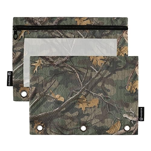 GAIREG Classic Woods Ringbuch-Stifthalter mit Camouflage-Muster, 2 Stück von GAIREG