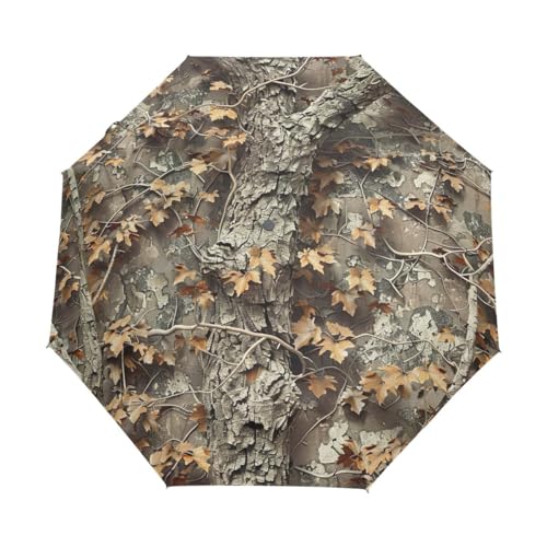 GAIREG Tree Camo Faltbarer Regenschirm, automatisches Öffnen und Schließen, kompakt, winddicht von GAIREG