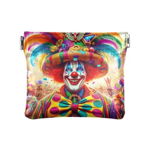 Kleingeldbörse für Damen, kleine Lippenstift-Tasche für Geldbörse, Mini-Make-up-Taschen, Karneval Karneval Festlicher Clown, Muster: Kleingeldbörse für Damen, kleine Lippenstift-Tasche für Geldbörse, Mini-Make-up-Taschen, Karneval Karneval Festlicher Clown, Muster: von GAIREG