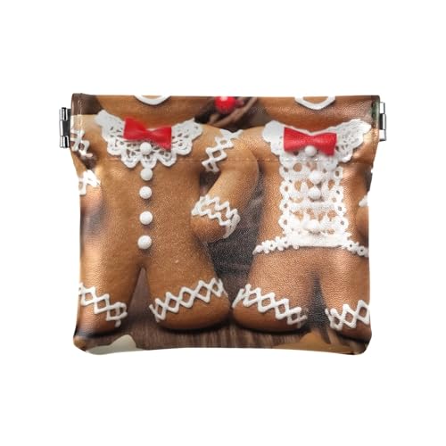 Kleingeldbörse für Damen, kleine Münztasche, Kosmetiktasche, Mini, Lebkuchenpaar Foto, Muster: Kleingeldbörse für Damen, kleine Münztasche, Kosmetiktasche, Mini, Lebkuchenpaar Foto, Muster: von GAIREG
