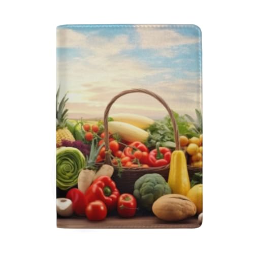Lips Reisepasshülle mit Kreditkartenfächern Herren Reisepasshülle, Frisches Obst Gemüse Foto von GAIREG