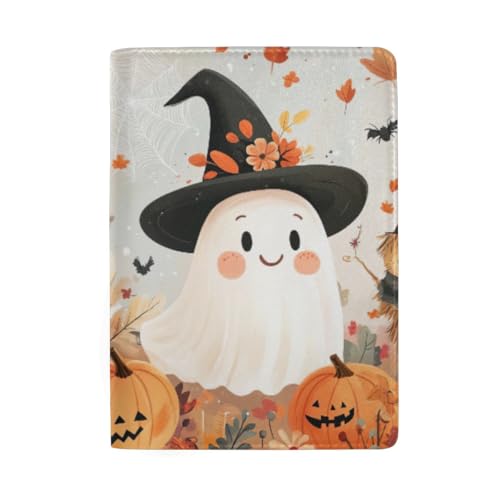 Lustige Reisepasshülle mit Kartenfächern für Damen, Niedliches Halloween-Thema: 324 von GAIREG