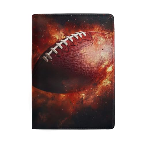 Reisedokumententasche für Damen, Reisepasshülle für Damen, American Football in Space-1 von GAIREG
