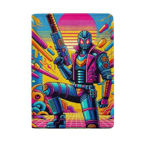 Reisepasshülle Reisepasshülle für Damen, Urban Art Style Robot von GAIREG