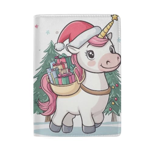 Reisepasshülle Reisepasshülle für Damen, Weihnachts-Einhorn-Lieferartikel von GAIREG