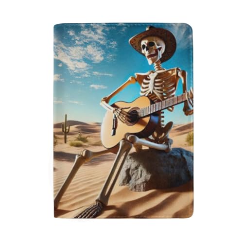 Reisepasshülle Reisepasshülle für Herren, Skull playing guitar-1 von GAIREG