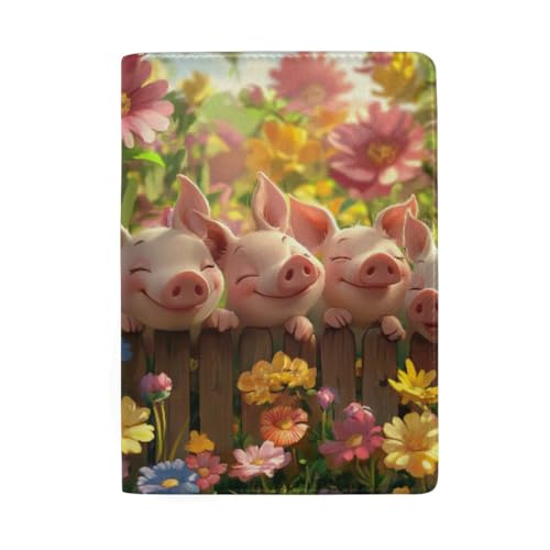 Reisepasshülle für Herren, Cartoon-Motiv, Cute Pigs Cartoon-2 Reisepasshülle für Herren, Cartoon-Motiv, Cute Pigs Cartoon-2 von GAIREG