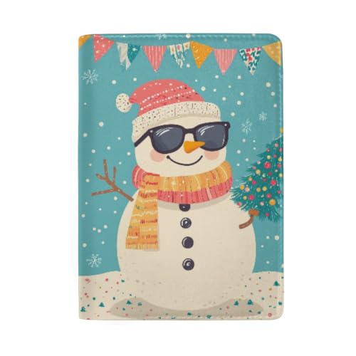 Reisepasshülle für Herren, Reisepasshülle, Christmas Snowman-214 von GAIREG