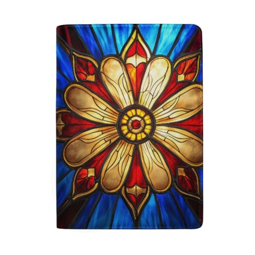 Reisepasshülle mit Kartenfächern für Herren, Bohemia Flower-854 von GAIREG