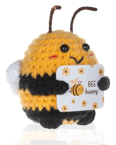 GAJUS 1pcs Biene Glücksbringer Geschenk, Glück Biene Positive Energie Geschenk für Erwachsene und Kinder, Deutsch Inspirierter Ermutigung Token als Kleine Aufmunterung und Motivation von GAJUS