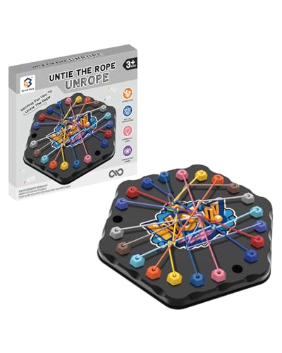 GAJUS Puzzle Game, Twisted Knot Logic Game for Kids Ages 3 and Up, Fun Family Party Activity for 2 to 4 Players, Brain Teaser von GAJUS