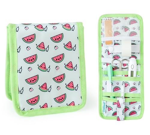 Galilea® TCAE Krankenschwestern Taschenhalter | Modern, Feminine, Floral Melone Blumenmuster | Organizer für Scheren, LANYARD Halter & mehr von GALILEA GLOBAL gg