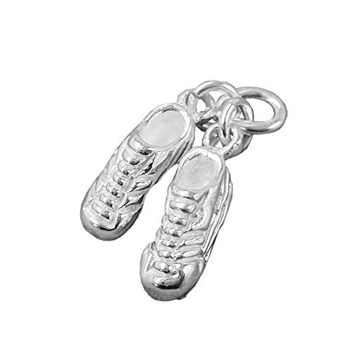 Anhänger 14x4mm 1 Paar Fußballschuhe Silber 925 Anhänger 14x4mm 1 Paar Fußballschuhe Silber 925 von GALLAY