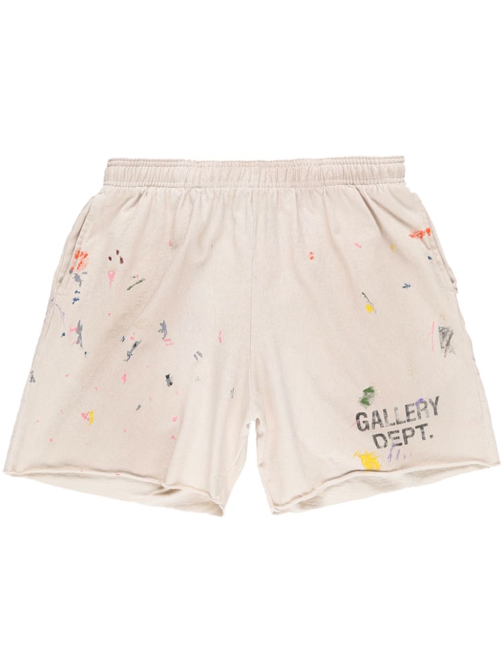 GALLERY DEPT. Insomnia Joggingshorts mit Farbklecksen - Weiß von GALLERY DEPT.