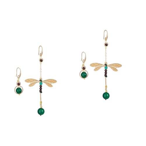 2 Paar asymmetrische Vintage-Ohrringe in Form einer Libelle – mit einzigartigem Design, perfektes Geschenk für Damen, Mutter, Freundin oder Ehefrau von GALPADA