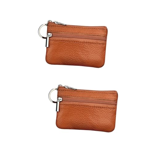 GALPADA 2 STK Geldbörse damengeldbeutel small Bag Mini-Portemonnaie Mini gepäckträgertasche portmonee Mini Brieftasche mit umlaufendem Reißverschluss Schlüsseletui Münzbeutel Münze Brown GALPADA 2 STK Geldbörse damengeldbeutel small Bag Mini-Portemonnaie Mini gepäckträgertasche portmonee Mini Brieftasche mit umlaufendem Reißverschluss Schlüsseletui Münzbeutel Münze Brown von GALPADA