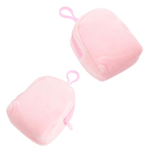 GALPADA 2stücke Süße Plüsch Geldbörse Für Mädchen Kleine Plüsch Tasche Mit Schlüsselanhänger Praktisch Und Tragbar Für Kleingeld Und Münzen von GALPADA