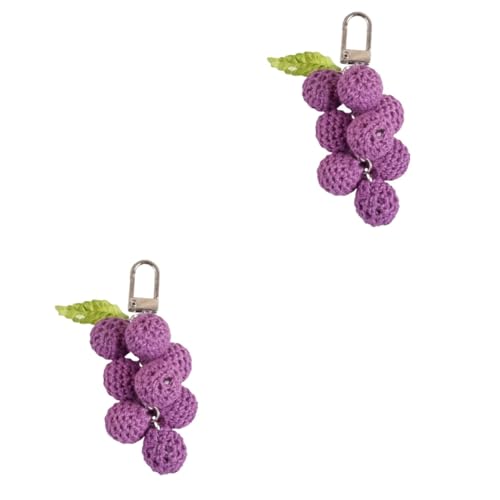 GALPADA 2stücke Keychain Pendant Für Damen Und Junge Mädchen Kreatives Strickdesign Accessoire Für Taschen Und Schlüssel Leicht Und Langlebig Kopfhöreretui von GALPADA