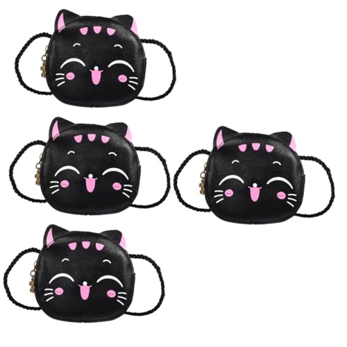 GALPADA 4stücke Kätzchen Umhängetasche Für Mädchen Katzenohren Design Praktische Schultertasche Und Geldbörse Aus Pu Kleingeld Schlüssel Karten Und Mehr von GALPADA