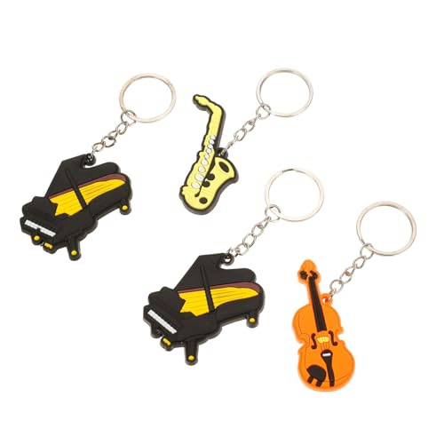 GALPADA 8stücke Teiliges Dekorativer Schlüsselanhänger Mit Musikinstrumenten-Design Persönliche Schlüsselanhänger Für Musikliebhaber Für Schlüsselaufbewahrung von GALPADA