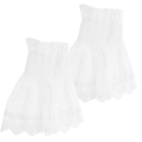 GALPADA Abnehmbare Spitzen-handgelenkmanschetten Weiche Baumwollmuster Mehrschichtige Puffärmel Für Damen Kleidungsaccessoires von GALPADA
