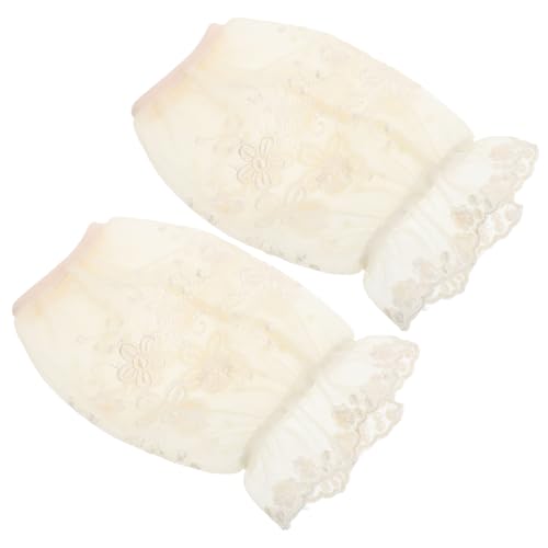 GALPADA 1paar Lace Arm Sleeves Für Mädchen Doppeltes Mesh Design Stylische Ärmelüberzüge Für Schulalltag Und Besondere Anlässe Kleidungsschutz-hülsen von GALPADA