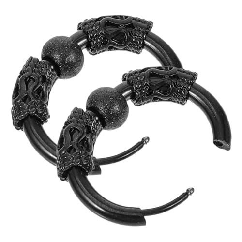 GALPADA 1 Paar Drachen Ohrringe Creolen Herren Kleine Drachenohrringe Trendige Ohrringe Für Damen Ohr-accessoire Loop-drachen-ohrring Ohrschmuck Persönlichkeit Mann Knochenkreis von GALPADA