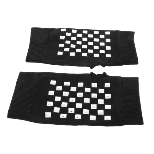 GALPADA 1 Paar Fingerlose Winterhandschuhe Gestrickt Warme Halbfingerhandschuhe Nietenhandschuhe Ideal Für Schüler Schreiben Tippen Und Den Täglichen Gebrauch von GALPADA