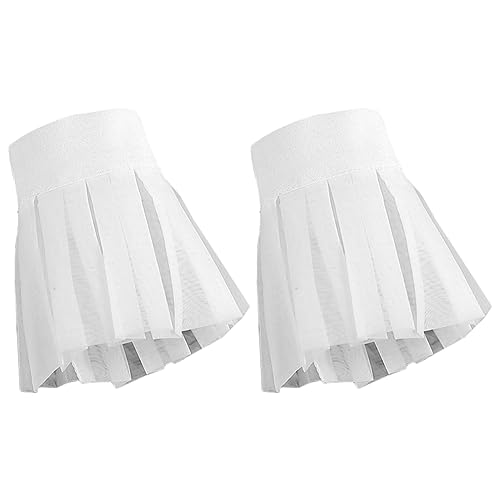 GALPADA 1paar Fake Ärmel Damen Abnehmbare Handgelenk Manschetten Aus Chiffon Für Hochzeiten Partys Und Cosplay-kostüme Elegante Rüschen Und Spitzen-designs Vielseitig Kombinierbar von GALPADA