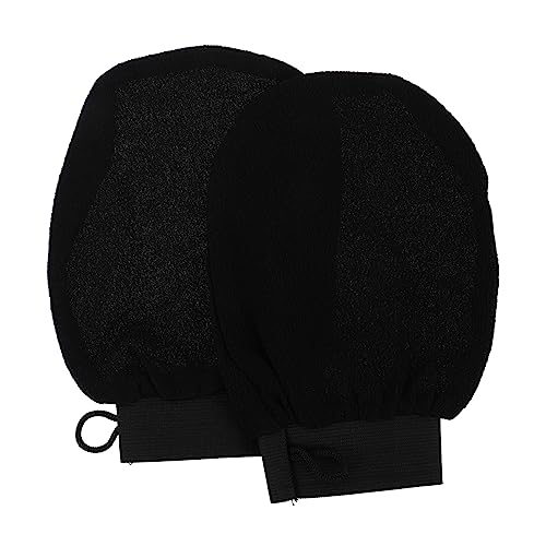 GALPADA Duschhandschuhe 1 Paar Körperpeeling Handschuhe aus Viskosefaser Massagefunktion für Männer für Entspannende Körperpflege mit Peeling von GALPADA