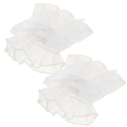 GALPADA 1 Paar Damen-spitzenhandschuhe Schleife Spitze Elastisches Armband Lolita-handschuhe Gerüschte Spitzenmanschetten Modisches Accessoire Für Halloween Und Teeparty GALPADA 1 Paar Damen-spitzenhandschuhe Schleife Spitze Elastisches Armband Lolita-handschuhe Gerüschte Spitzenmanschetten Modisches Accessoire Für Halloween Und Teeparty von GALPADA