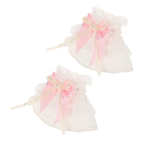 GALPADA 1 Paar Abnehmbare Spitzenmanschetten Mit Puffärmeln Für Damen Accessoires Für Hochzeitskleider Spitzenarmband von GALPADA