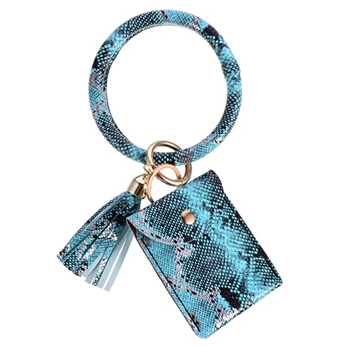 GALPADA 1stück Handgelenk Schlüsselanhänger Mit Quaste Alligator Muster Geldbeutel Und Kartenhalter Vielseitig Einsetzbar Für Schlüssel Und von GALPADA