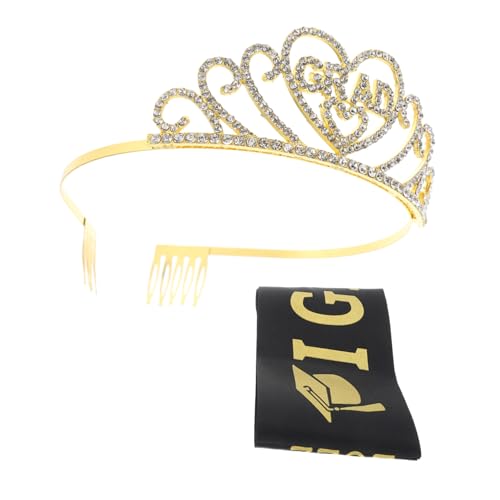 GALPADA 1satz Abschluss-sash Mit Krone Graduierungs-accessoire Für Mädchen Langlebig Und Für Unvergessliche Abschlussfeiern Für Absolventinnen von GALPADA