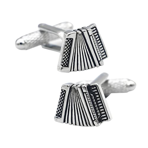 GALPADA 1 Satz Herren Manschettenknöpfe Kupfer Accordion Design Elegantes Shirt Zubehör Für Hochzeiten Und Formelle Anlässe Glänzende Oberfläche Schwarzes Finish 2 Stück GALPADA 1 Satz Herren Manschettenknöpfe Kupfer Accordion Design Elegantes Shirt Zubehör Für Hochzeiten Und Formelle Anlässe Glänzende Oberfläche Schwarzes Finish 2 Stück von GALPADA