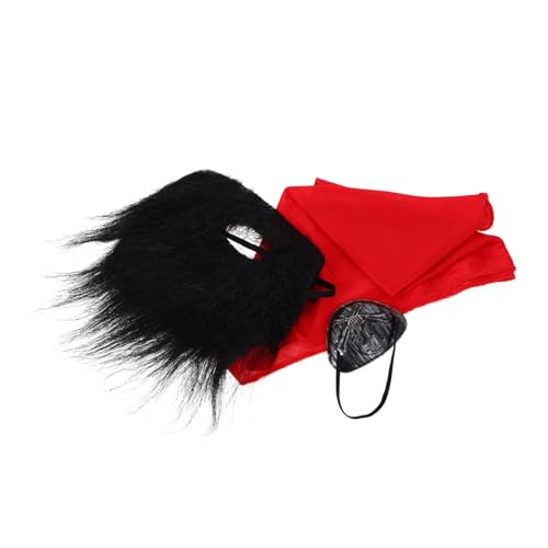 GALPADA 1satz Piraten Cosplay Zubehör Teiliges Kostüm Für Halloween Und Themenpartys Augenklappe Kopftuch Und Langlebig Und Für Veranstaltung von GALPADA