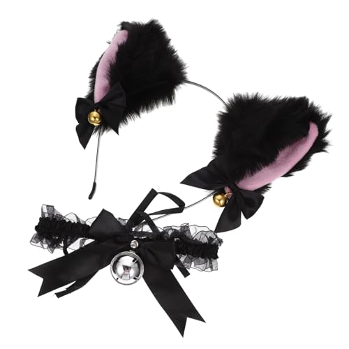 GALPADA 1 Satz Stirnband mit Katzenohren Ohren Stirnband Cosplay Mädchen Kleid für Mädchen Tiara Haarbänder Kopfschmuck mit Katzenohren Cosplay Katzenohr Kopfschmuck sexy Halsband Tier von GALPADA