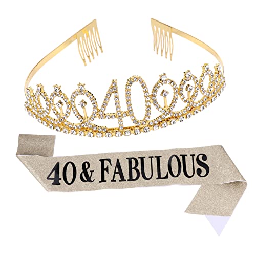 GALPADA 1 Satz Teiliges Geburtstagskrone Gürtel Goldene Dekoration für Kinderfeiern Langlebig und Auffällig für Unvergessliche Anlässe von GALPADA