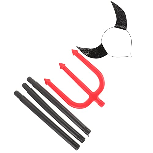 GALPADA 1satz Teufelshörner Haarreif Für Halloween Cosplay Kostüm Zubehör Bequemes Festival-haarband Für Partys Und Karneval Kreative Teufelshorn-dekoration Langlebig Und Tragbar von GALPADA