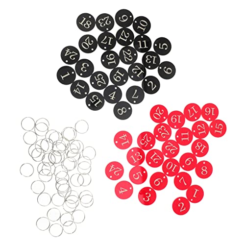 GALPADA 1satz Acrylnummern-schlüsselanhänger Mit Ringen Und Leichtgewichtige Wiederverwendbare Nummerntags Für Hotel Fitness Und Supermarkt Zur Organisation Von Schlüsseln Karten Und von GALPADA