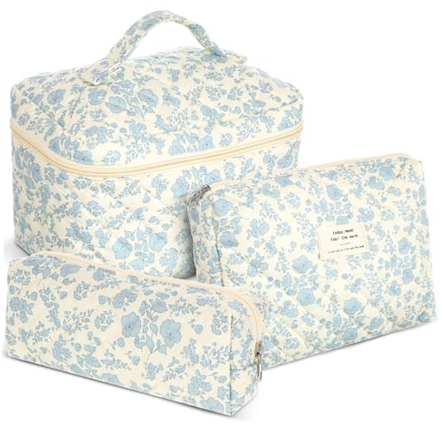 GALPADA Eretinputc Make-up-Tasche 3 Teiliges Set Handgefertigte Kosmetiktaschen Gepolsterte Baumwoll Täschchen Mit Orchideen Muster Reise Make up Taschen Für Damen Und Änner Praktische Aufbewahrung GALPADA Eretinputc Make-up-Tasche 3 Teiliges Set Handgefertigte Kosmetiktaschen Gepolsterte Baumwoll Täschchen Mit Orchideen Muster Reise Make up Taschen Für Damen Und Änner Praktische Aufbewahrung von GALPADA