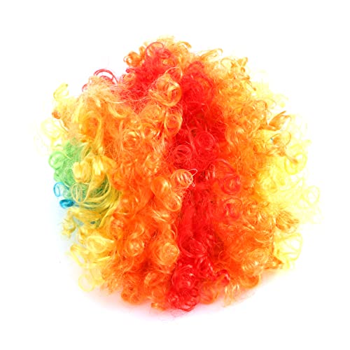 GALPADA 1stück Buntes Clown-kopfschmuck Halloween Kreative Kostümwigs Mit Lebhaften Farben Und Natürlichem Glanz Für Karneval Und Feiern von GALPADA