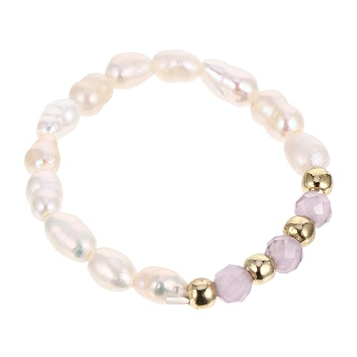 GALPADA 1 Stk Wulstige Perlenring damenringe pearl earrings Schmuckring Ringzubehör Vater Schlüsselanhänger Aquarium Buddha-Statue Utensil Griffe Gold handgefertigter Ring Modering Violett GALPADA 1 Stk Wulstige Perlenring damenringe pearl earrings Schmuckring Ringzubehör Vater Schlüsselanhänger Aquarium Buddha-Statue Utensil Griffe Gold handgefertigter Ring Modering Violett von GALPADA