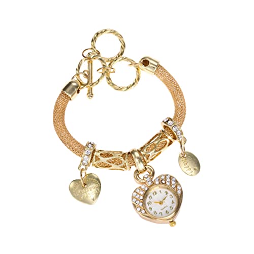 GALPADA 1stück Damen Armbanduhr Mit Herzform Und Glitzerarmband Modisches Handjewelry Für Besondere Anlässe Als Für Ihre Liebsten Und Vielseitig von GALPADA